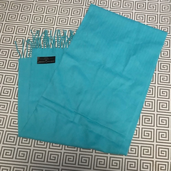 Softer Than Cashmere Turquoise Scarf - Picture 2 of 3